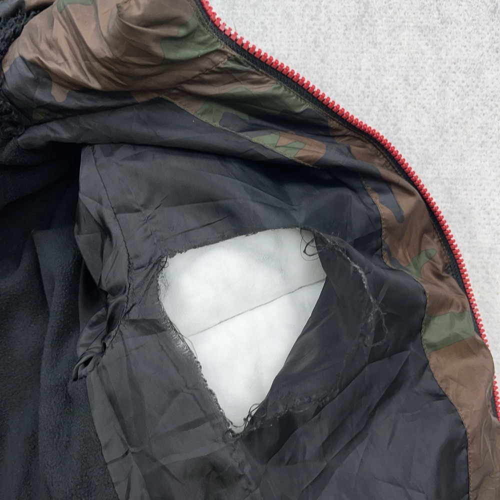 Air Jordan Puffer Jacket Boys Large Green Cano Full Zip Hooded Youth Jumpman‎ * - Picture 6 of 13